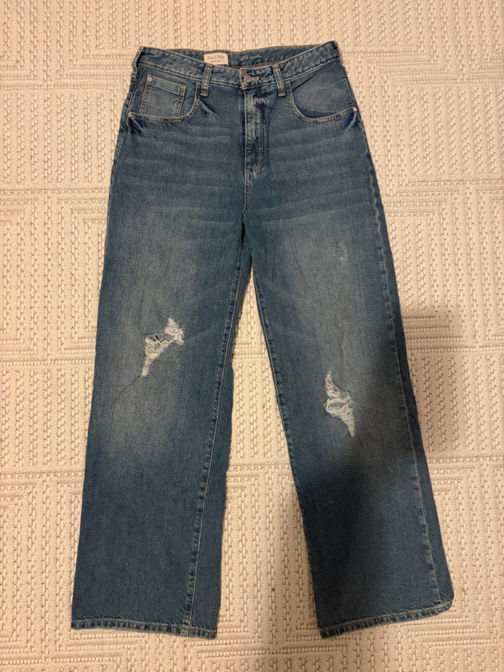 Pilcro Medium Blue High-Rise Denim Jeans